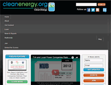 Tablet Screenshot of cleanenergy.org